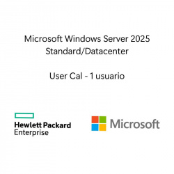 Sistema Operativo Hewlett Packard Enterprise LTU de Microsoft Windows Server 2025 1 usuario CAL